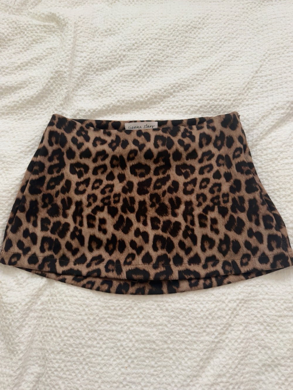 & Other Stories Leopard Print Mini Skirt - Brown & Black